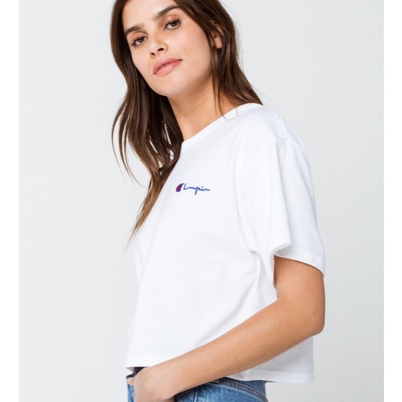 NWT Champion Women’s Crop Tee - Picture 2 of 5